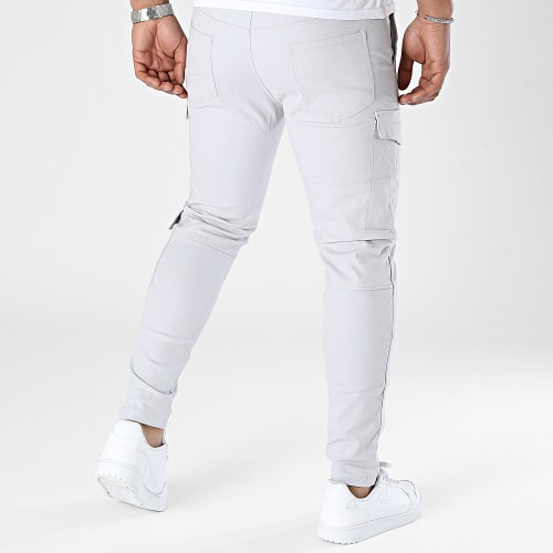 Pantalon Cargo Gris Chiné