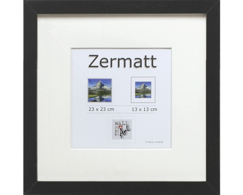 Zermatt zwarte objectlijst 23x23 cm