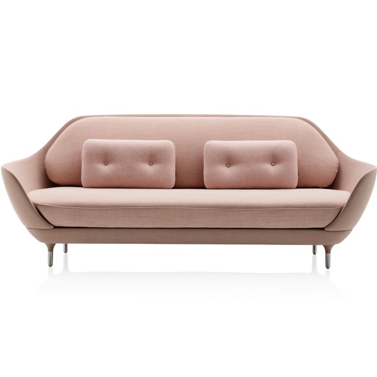 Fritz Hansen Favn Sofa bank, lichtroze
