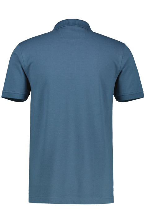 Lerros blauwe heren polo