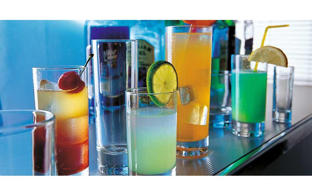 Trinkglas Islande 360 ml, 6 Stück, TransparentGetränkegläser Set im röhrenförmigen Design