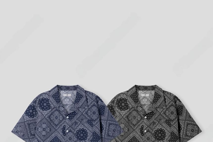 SeoulPop - Shirt met korte mouwen en patroon