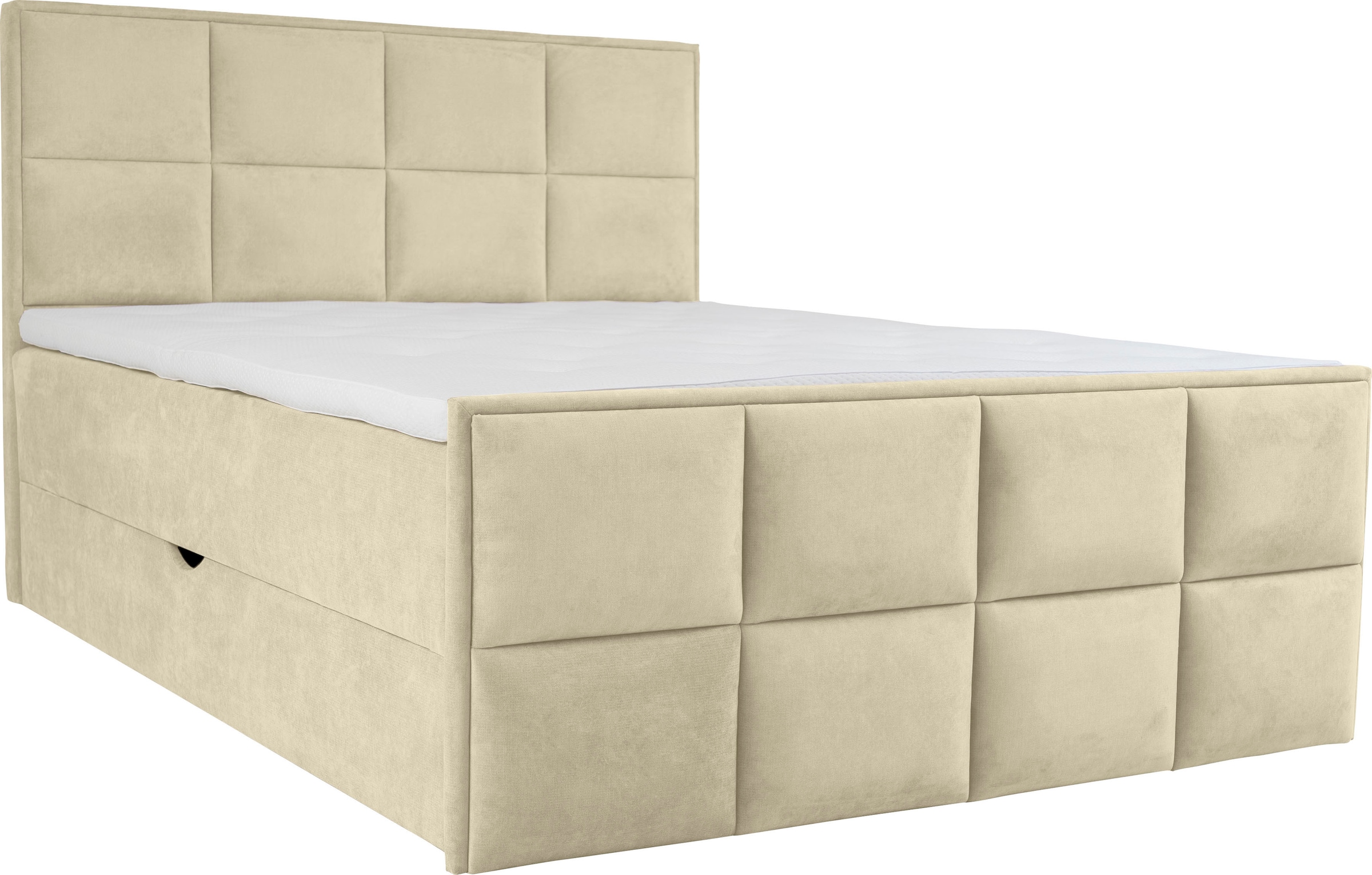 Leonique Boxspringbett »Timeo« in den Breiten 120,140,160 & 180 cm erhältlich