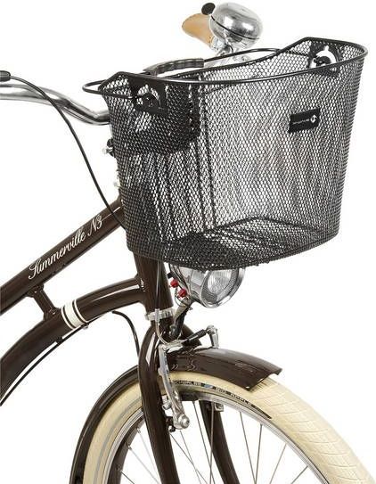 M-Wave - Mand - Zwart - Afneembaar - Fietsmand van Gaas - 37x26x25.6 cm