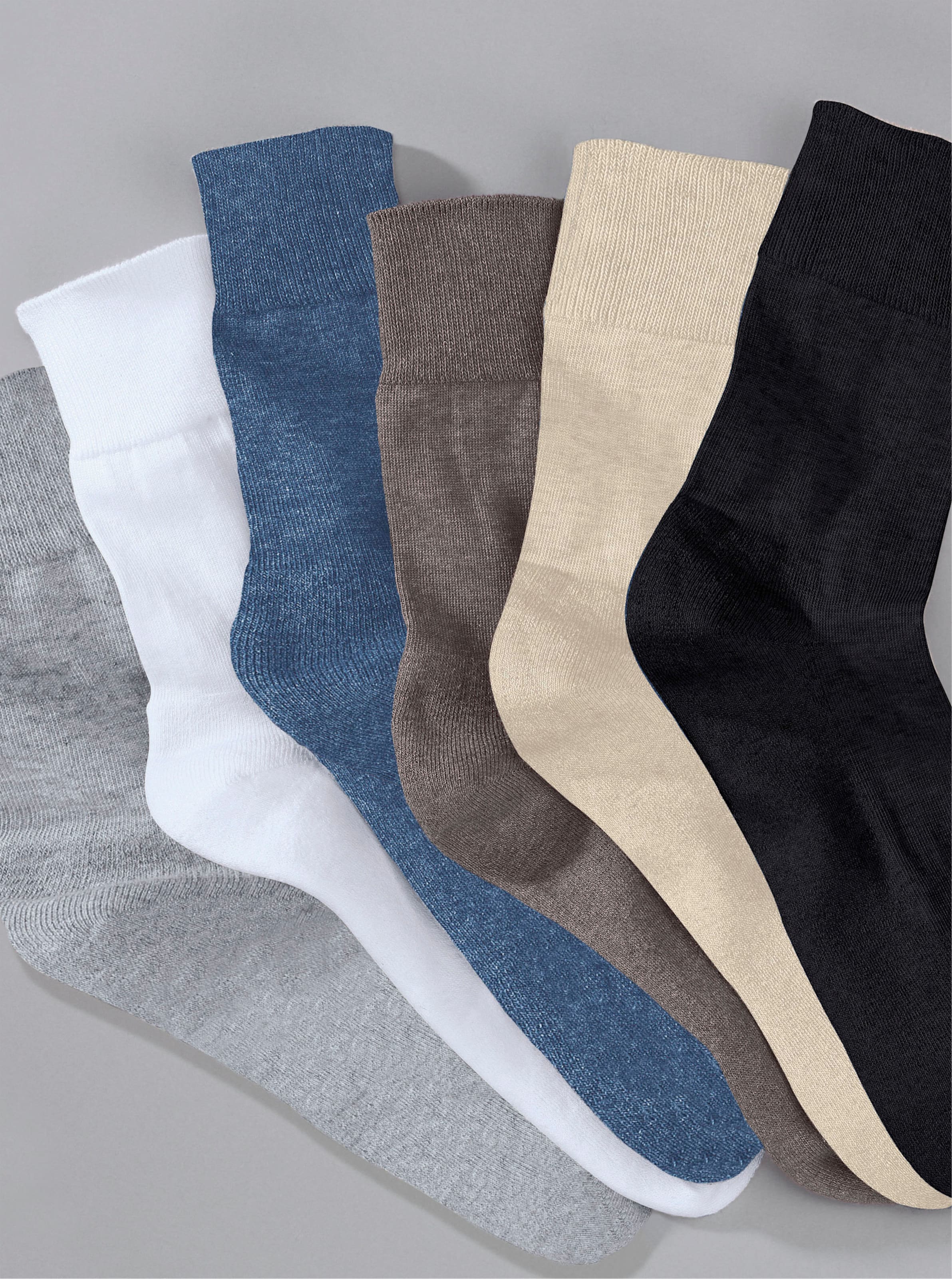 wäschepur Socken in hellgrau