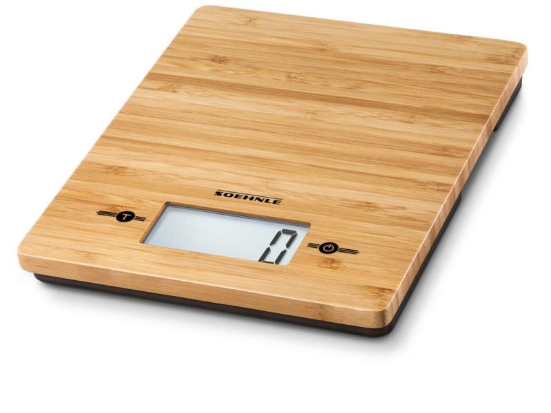 Soehnle Küchenwaage Bamboo Braun Digitale Waage