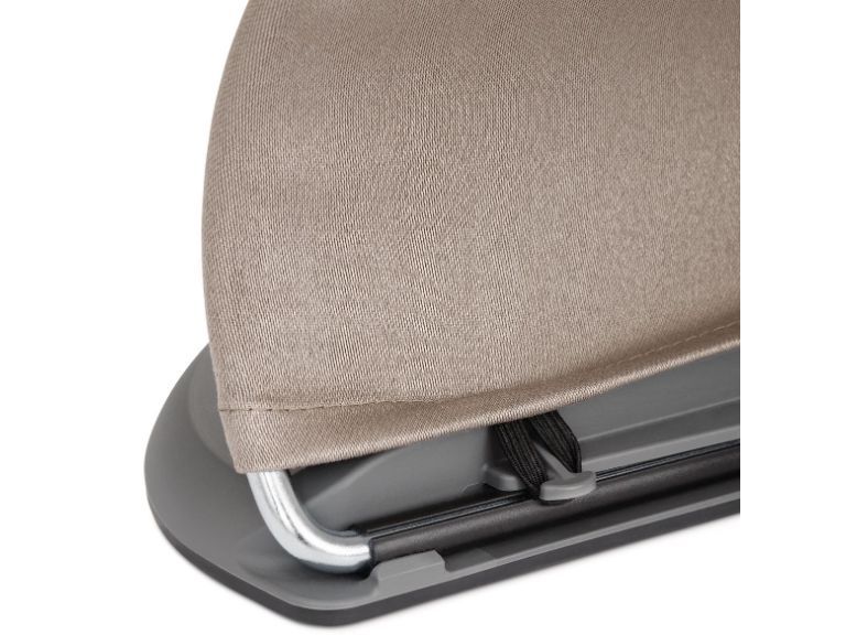 Babybjörn Babywippe Soft gewebt Classic Quilt Sandgrau Ergonomisch, sichere Wippe für Ihr Baby