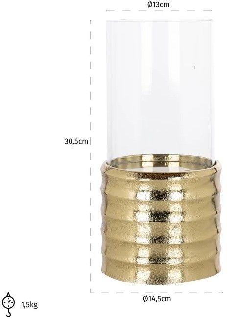 Windlicht Klein 211524 Bodil B13 x D13 x H30 cm