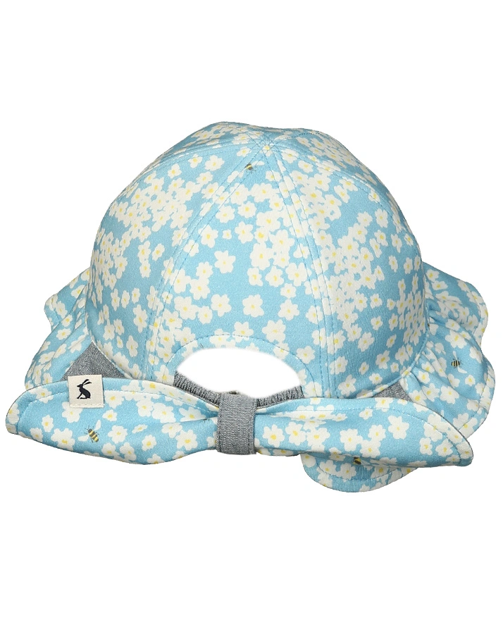 Wende-Hut LINDSEY – BEES in hellblau/blau