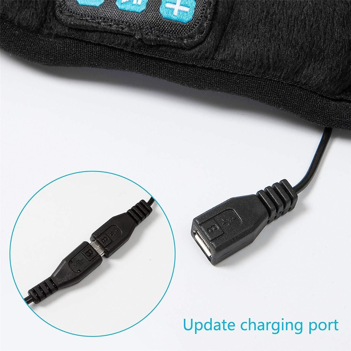 Sovemaske med hodetelefoner Bluetooth 5.0 Grå
