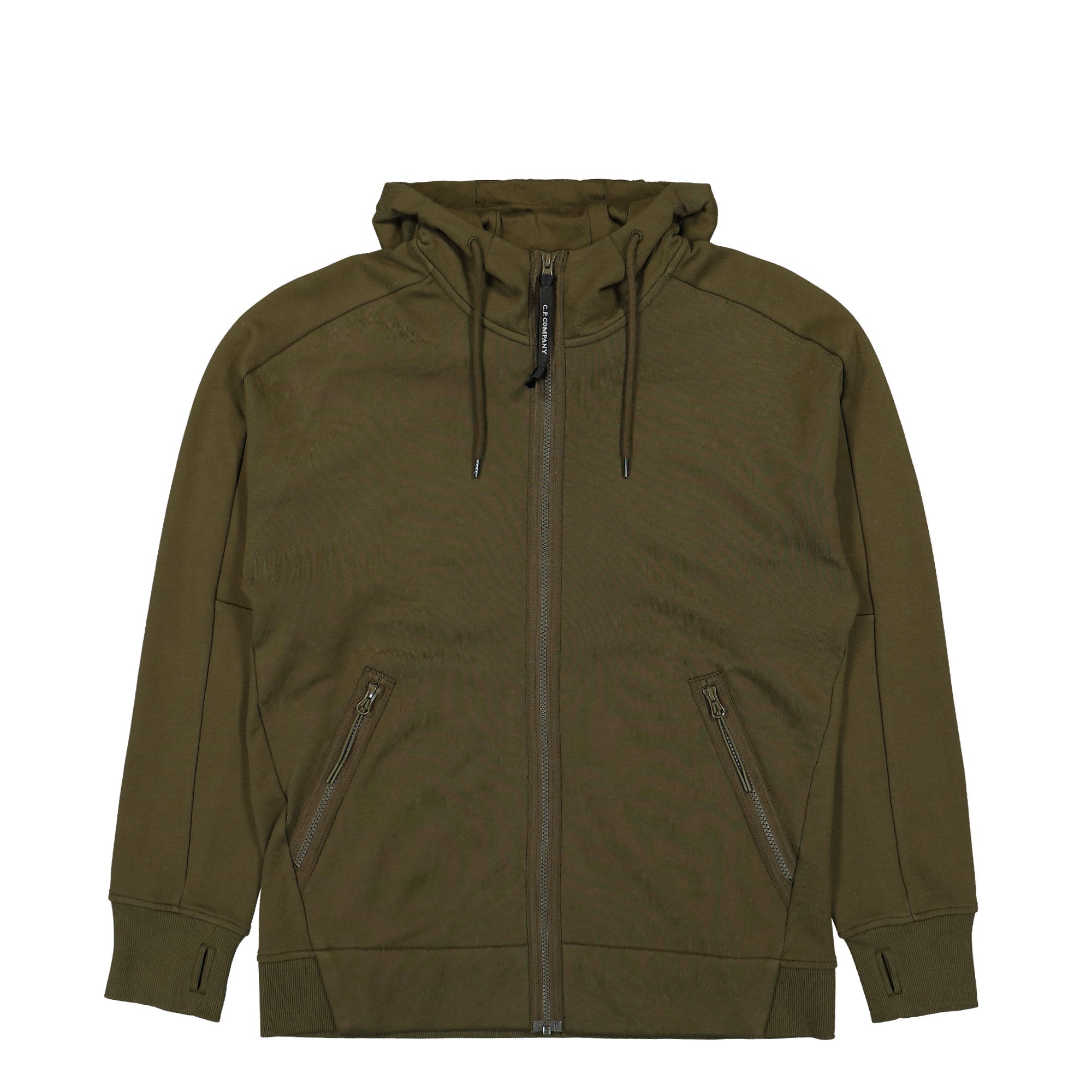 C.P. Company<br>Diagonal Raised Fleece Goggle Zipped Hooded Sweatshirt