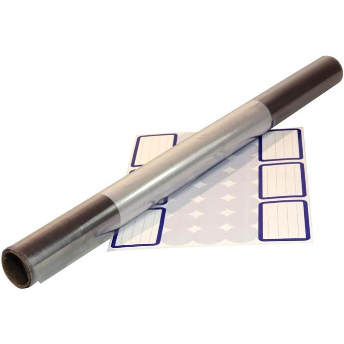 Rouleau couvre-livres cristal non adhésif PVC 8/100ème 3 m x 0,45 m Présentoir - Transparent