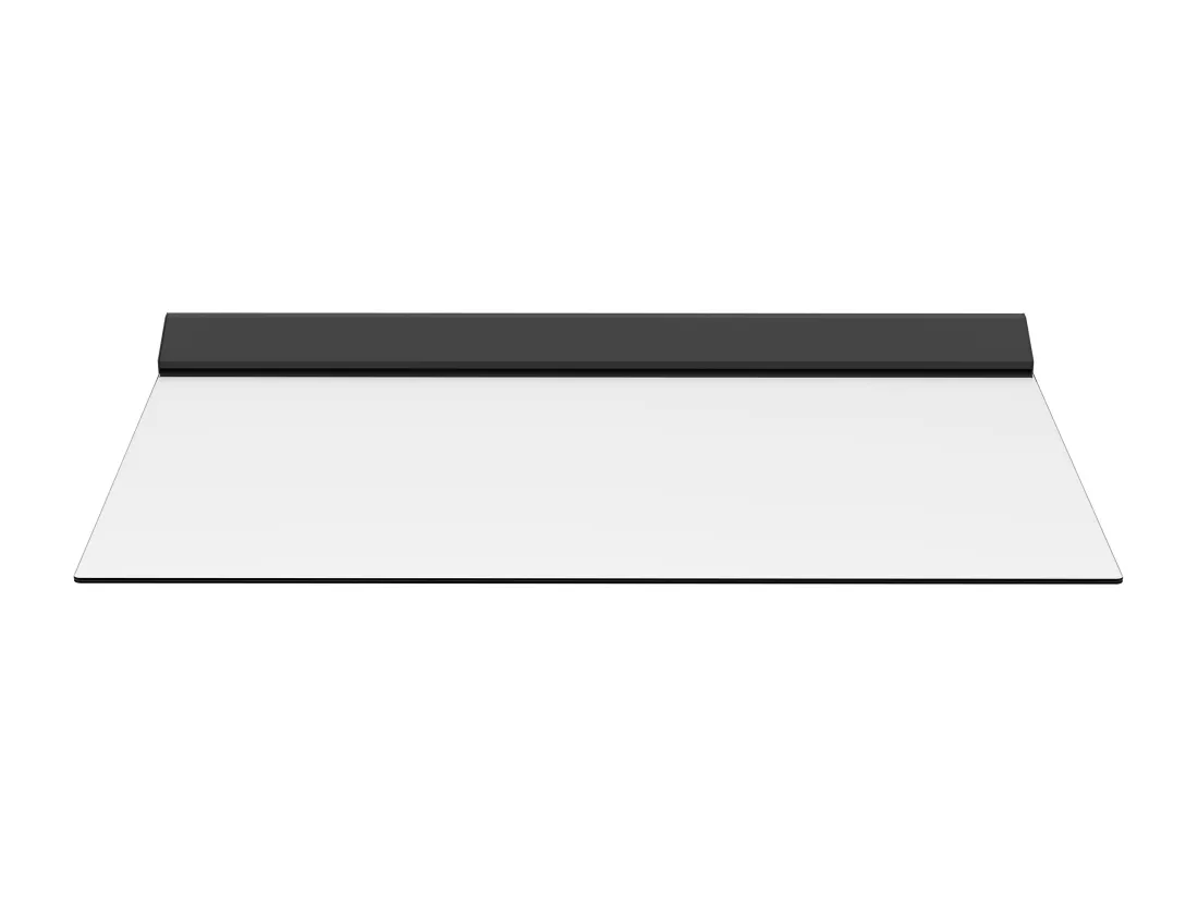 Auvent de porte en aluminium L120 x l90 cm plat avec leds - LUXAMA