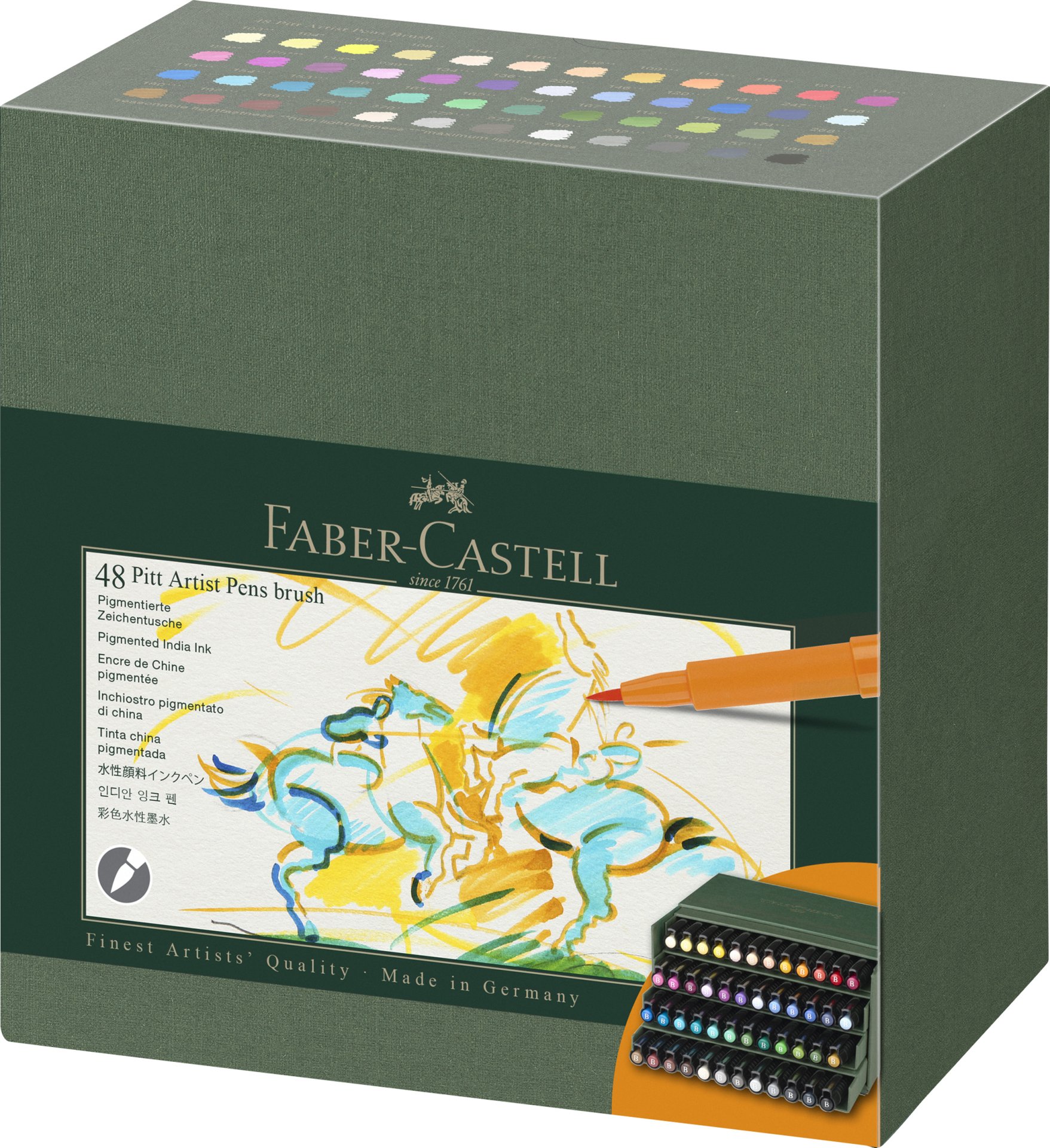 Faber-Castell Pitt Artist Pen B, 48er-Set