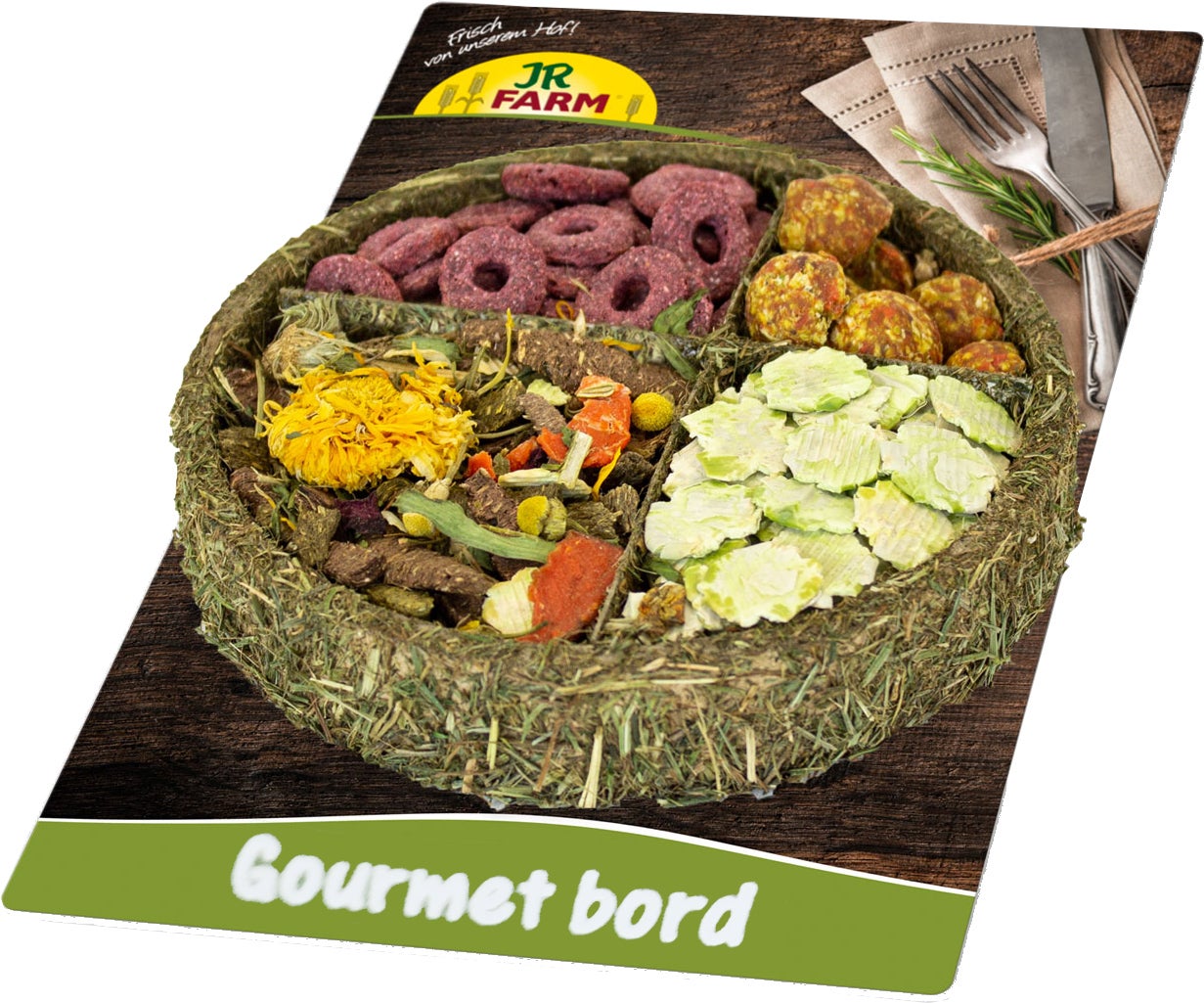 JR Farm knaagdierensnacks gourmet bord 100g