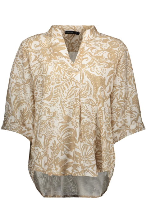 FOS Amsterdam beige dames blouse