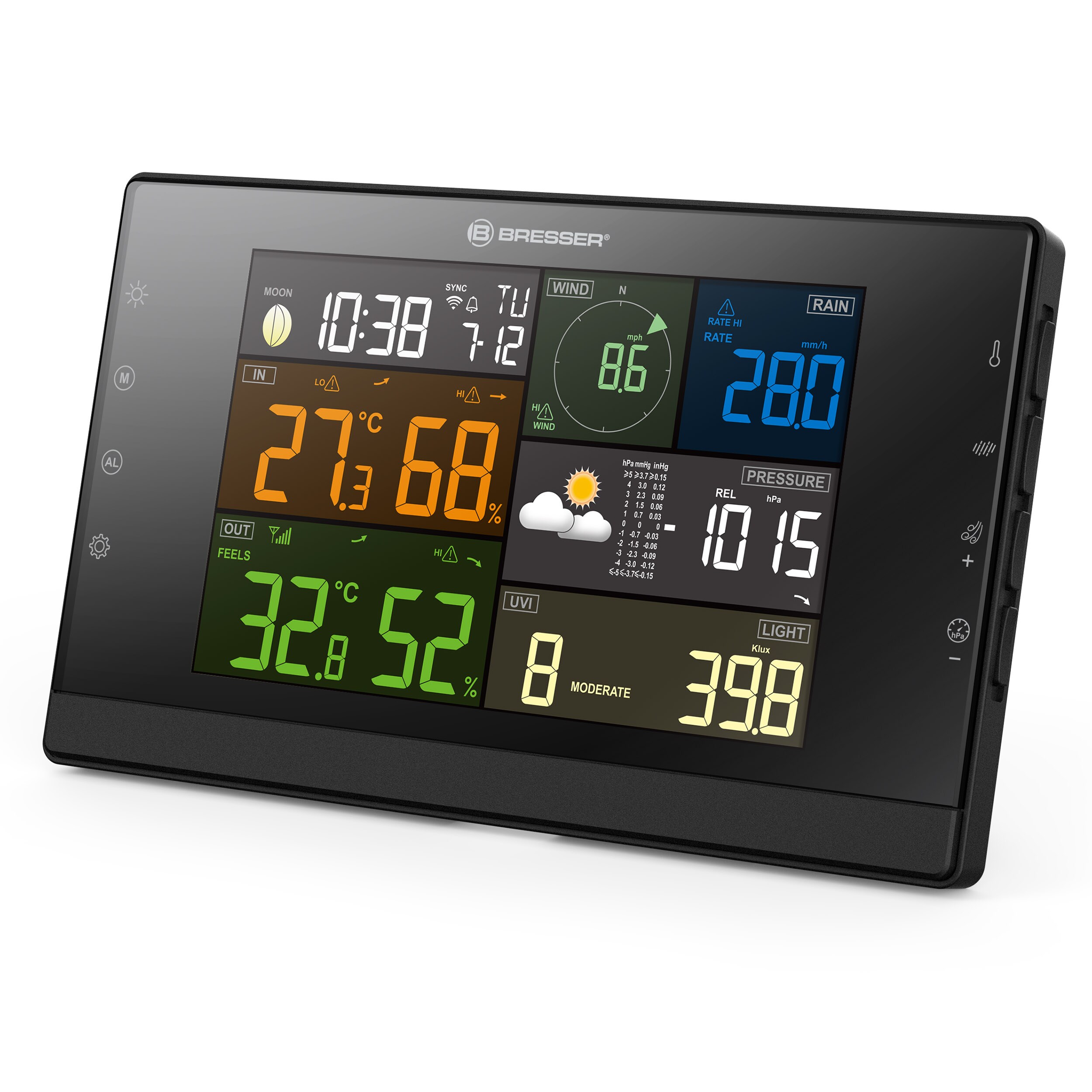 BRESSER WLAN-Wetterstation Profi-WSC mit 7-in-1-Sensor