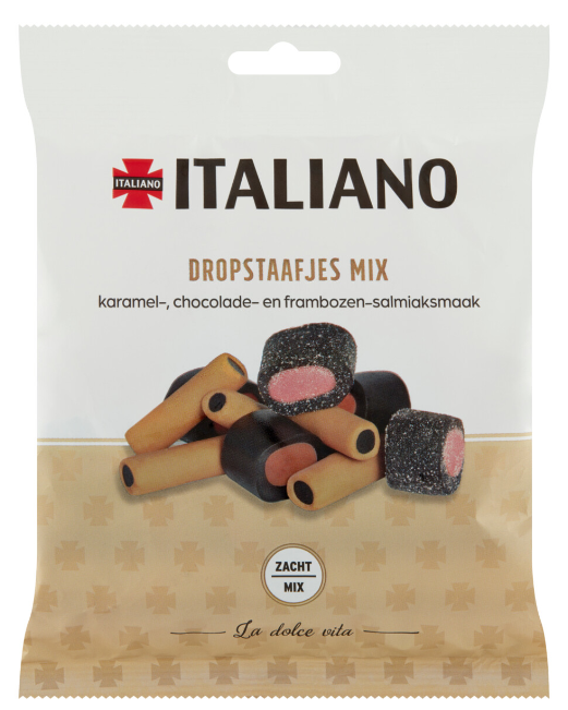 Italiano Dropstaafjes Mix 170 Gram