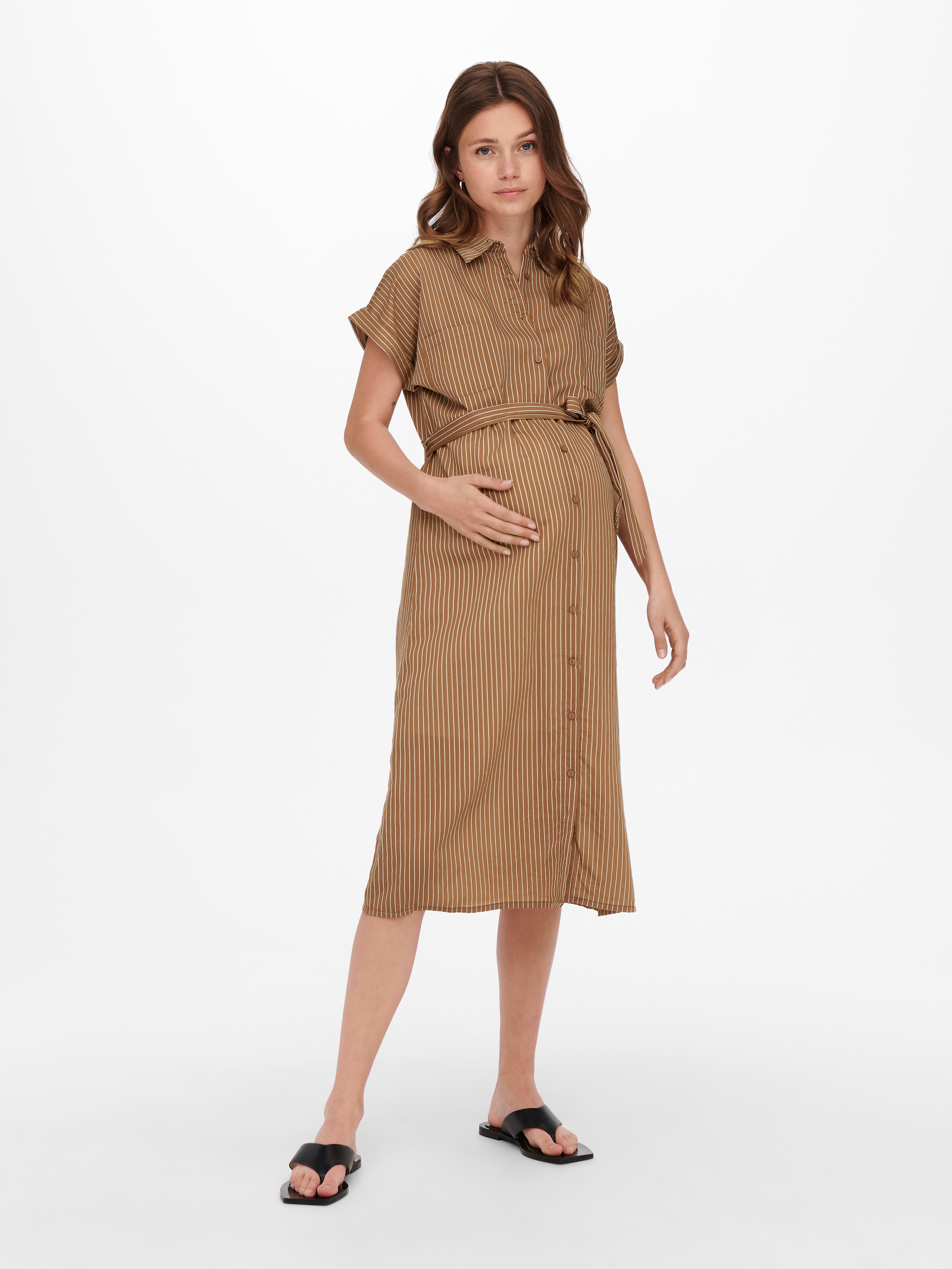 OLMPENNY Kleid Tobacco Brown