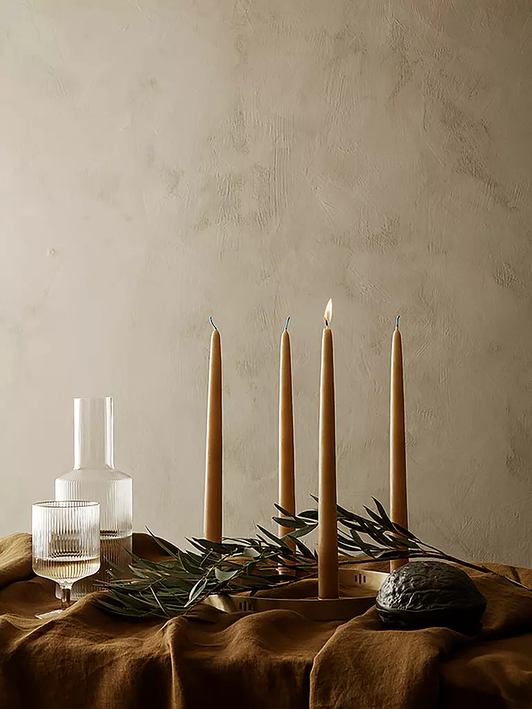 FERM LIVING Weinglas 2er Set RIPPLE transparent