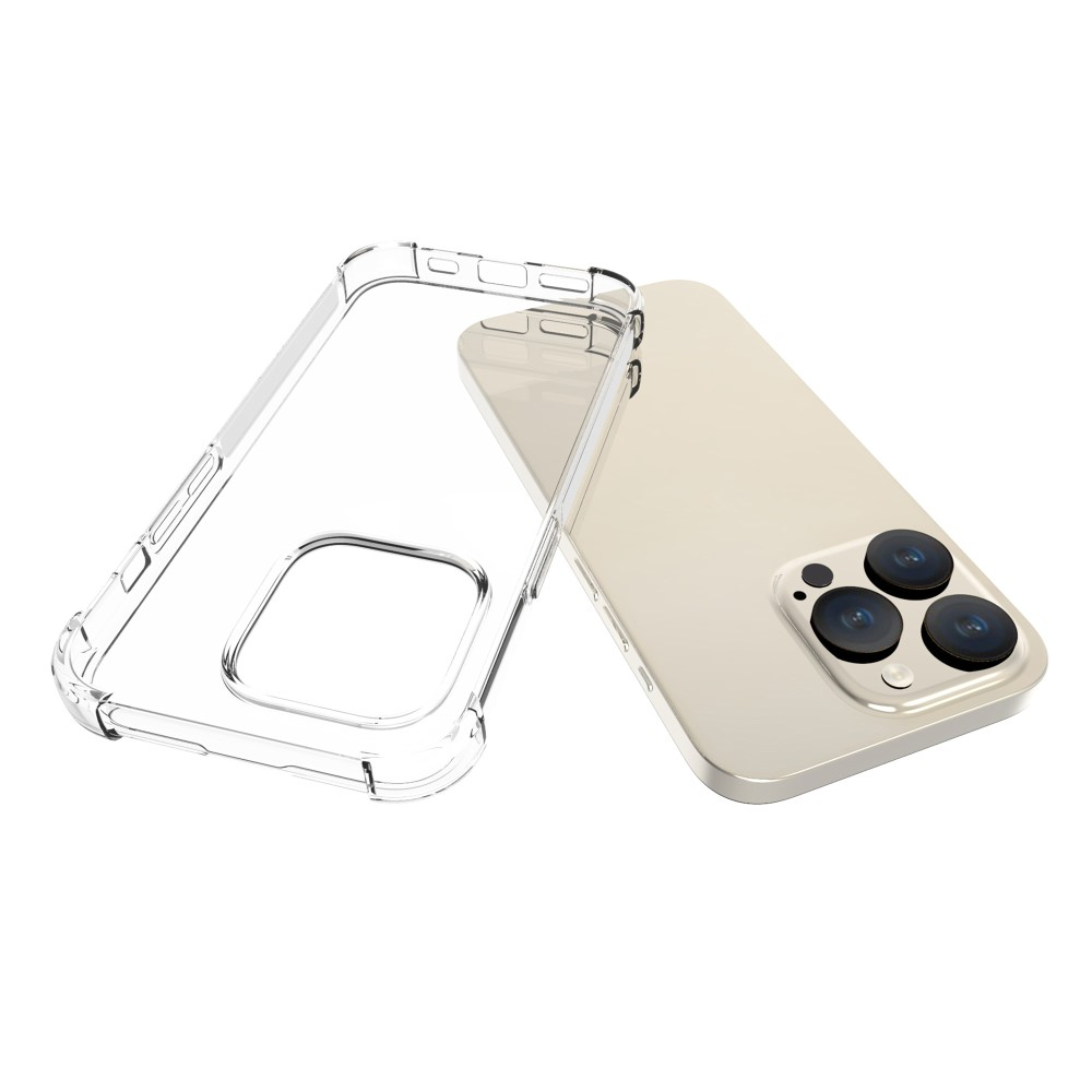 iPhone 15 Pro Gummi Hülle Case Slim Design mit Air Cushion Fallschutz - Transparent