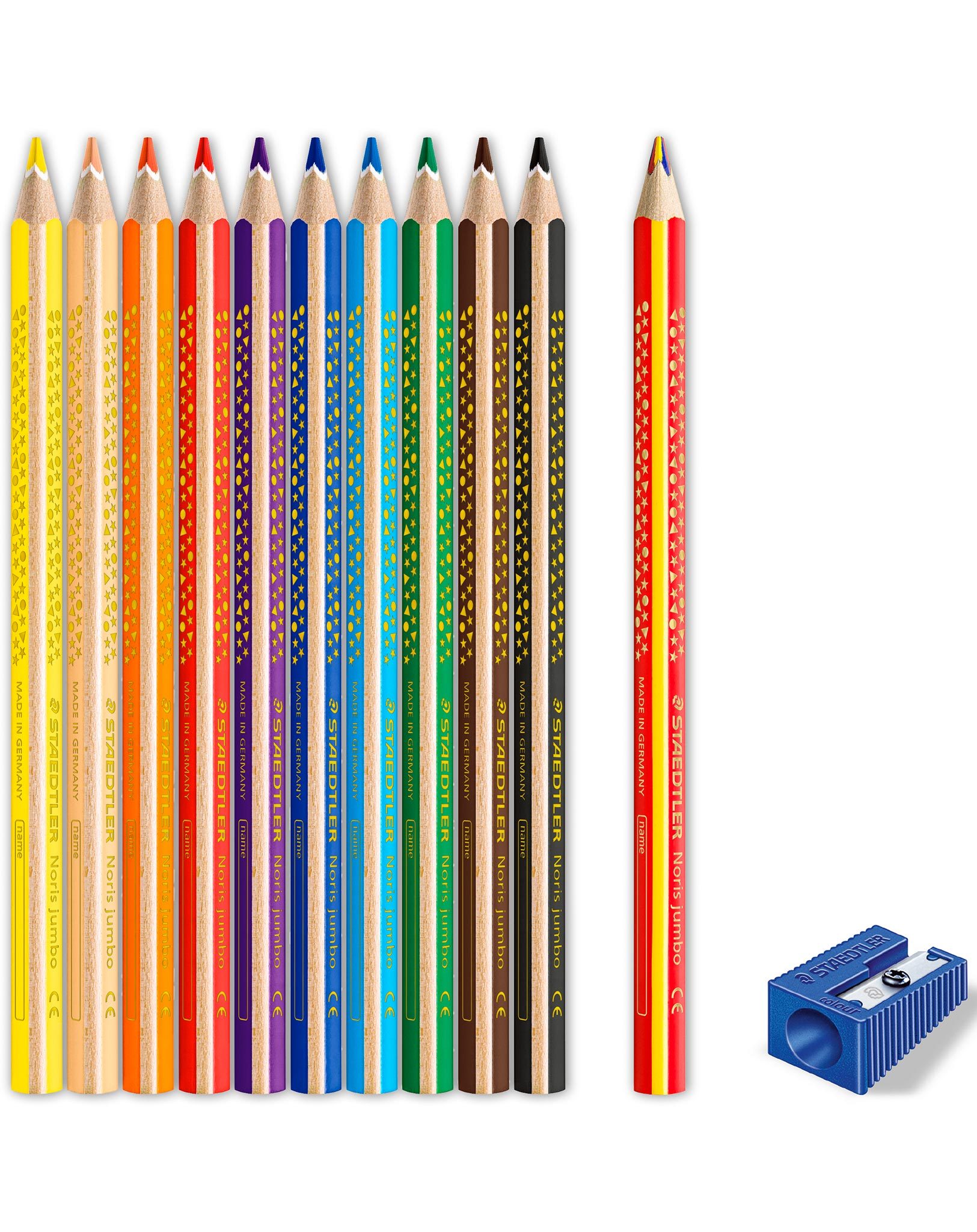 61 SET8 Farbstifte Noris® jumbo mit Spitzer