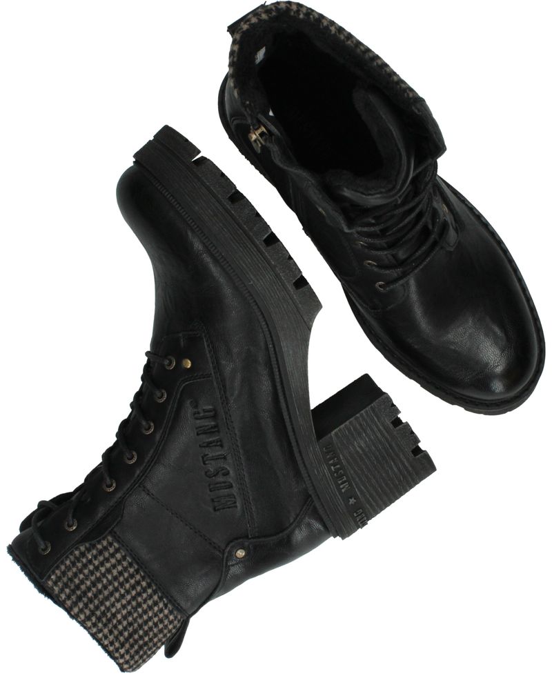 Mustang Veterboots Zwart Dames