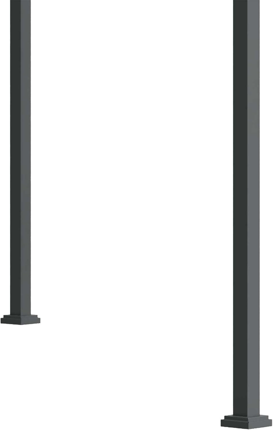 Outsunny Pergola ca. 3x2m Garten Pavillon Terrassendachung Metall Freistehender Gartenpavillon mit Verstellbares Dach, UV Schutz, Sonnenschutz für Terrasse und Garten, Schwarz+Grau
