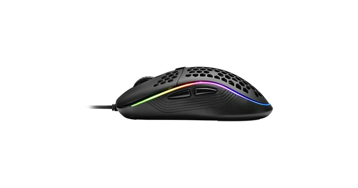 SharkoonLight² S gaming muis  (Zwart, 600 - 6200 dpi, RGB leds)