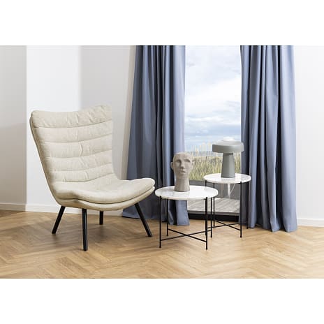 Avila hjørnebord - hvid marmor