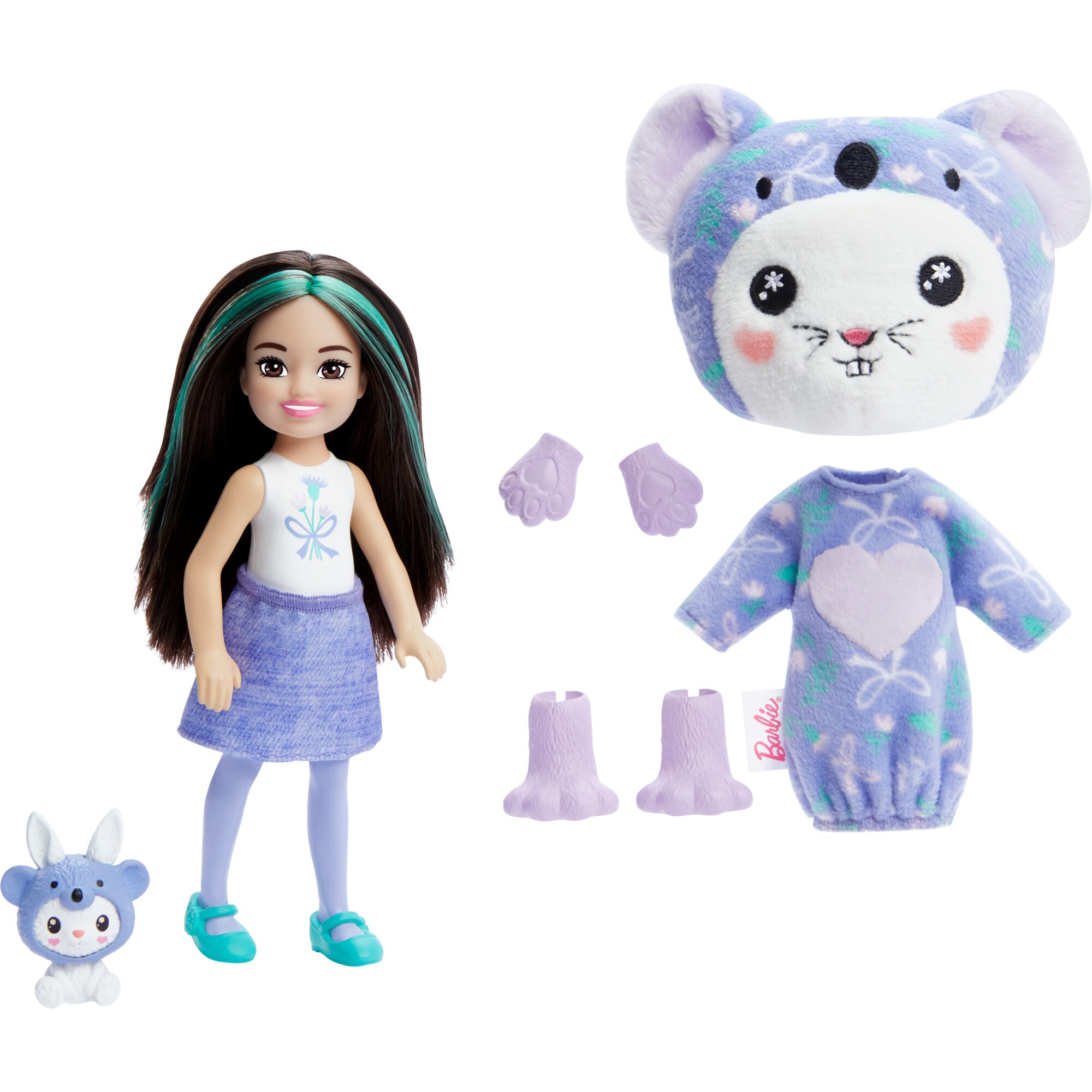 Mattel Puppe Barbie Cutie Reveal Chelsea Costume Cuties Serie - Bunny in Koala
