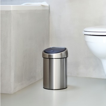 Brabantia Touch Bin Prullenbak - 3 l - Matt Steel