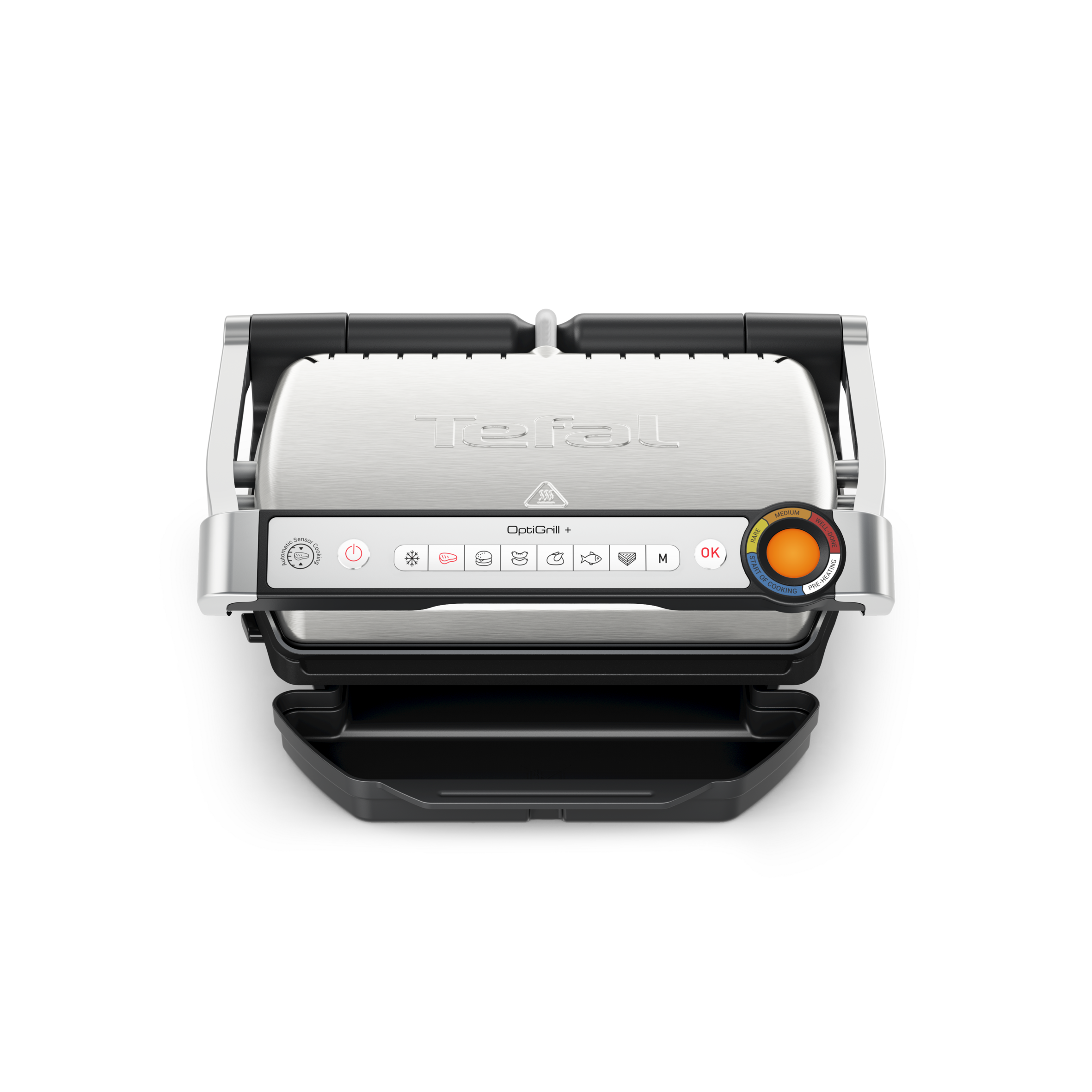 OptiGrill+ GC718D Slimme contactgrill met grilltang - 6 automatische programma's