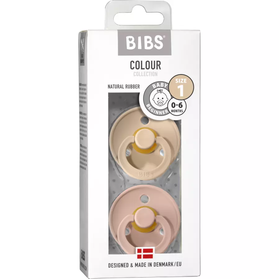BIBS® Schnuller Colour Blush  Vanilla 0-6 Monate, 2 Stk.