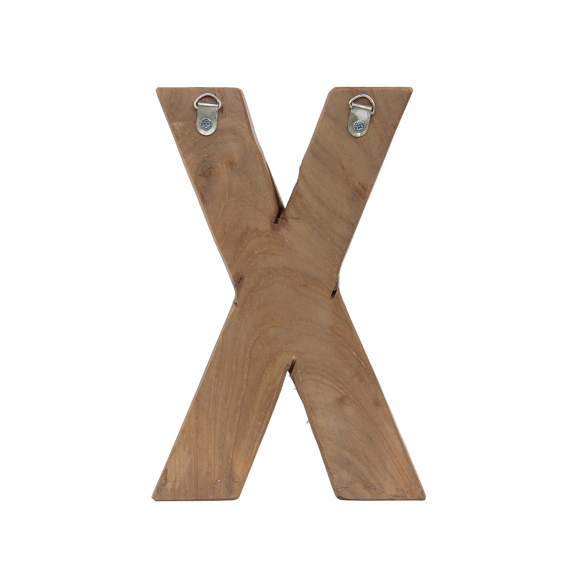Holzbuchstabe 'X', mehrfarbig, T 2,5 cm, B 13 cm, H 19 cm von fischer's lagerhaus