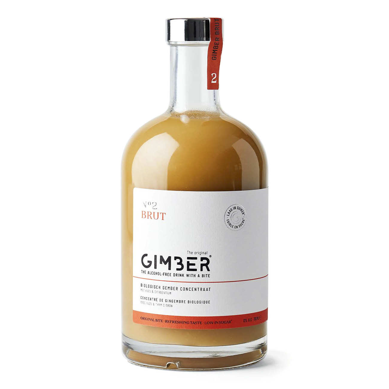 Gimber N°2 Brut - Boisson concentrée de gingembre bio allégée en sucre