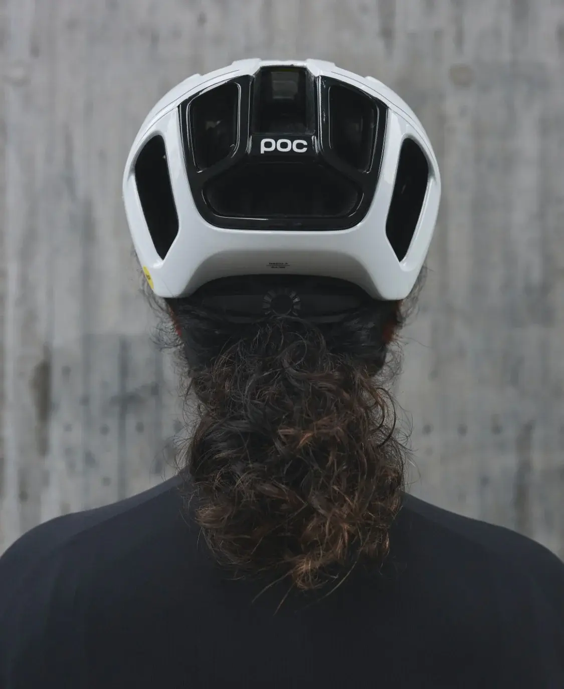 POC Ventral MIPS Race Fietshelm Wit