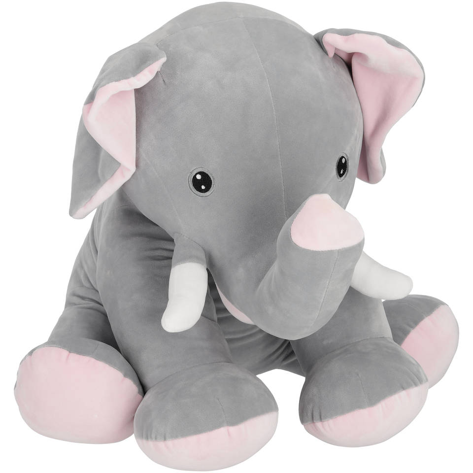 Zittende olifant knuffel - 50 cm