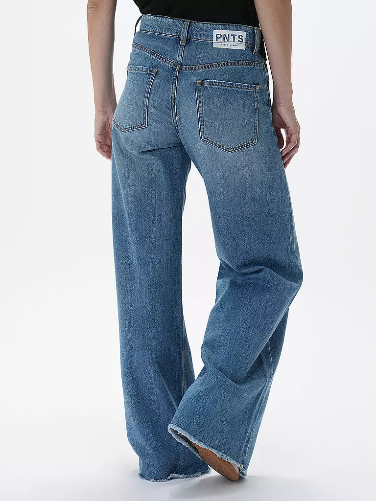 PNTS Jeans Wide Leg THE RAVER blau