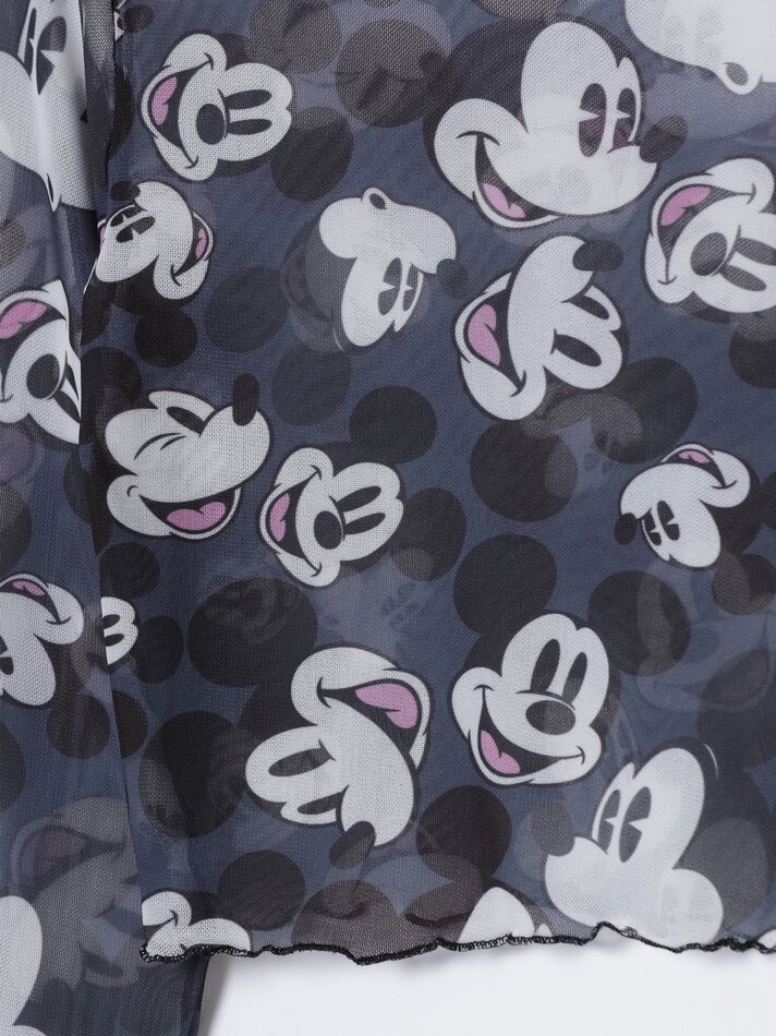 Camiseta cropped Mickey Mouse ©DS - Preta