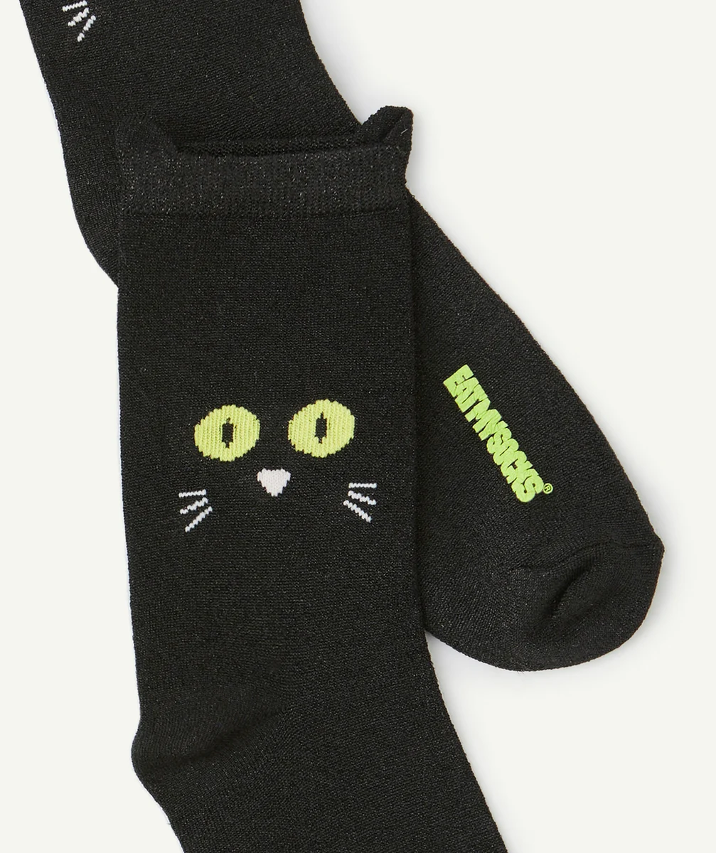 EAT MY SOCKSPAIRE DE CHAUSSETTES CHAT NOIR
