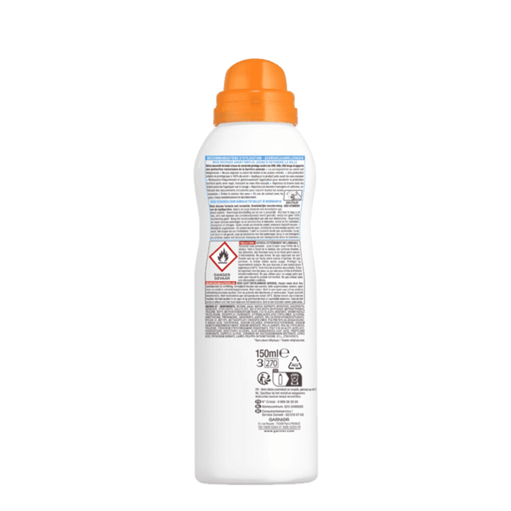 Garnier Ambre Solaire Sensitive Expert+ Dry Mist Spray SPF 50+150 ml