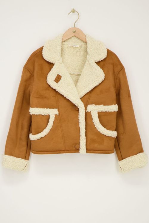 Cognac suède teddy jasje