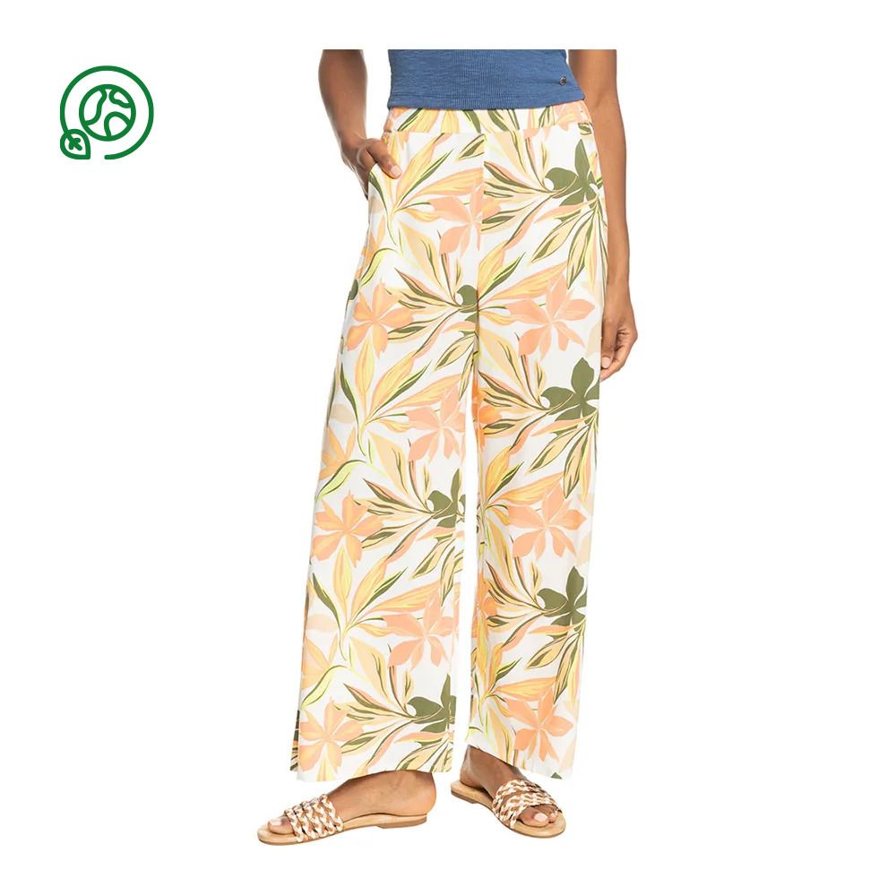 Roxy MIDNIGHT AVENUE - Pantalon Femme snow white subtly sa