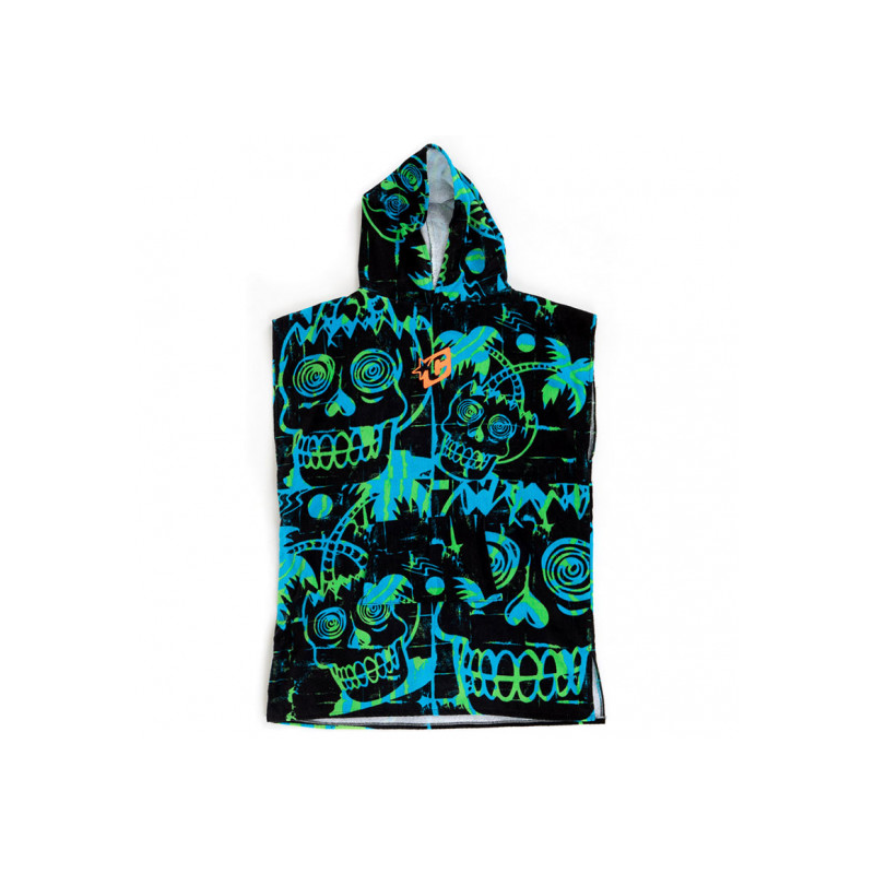 PONCHO CREATURES ENFANT CYAN GREEN TU
