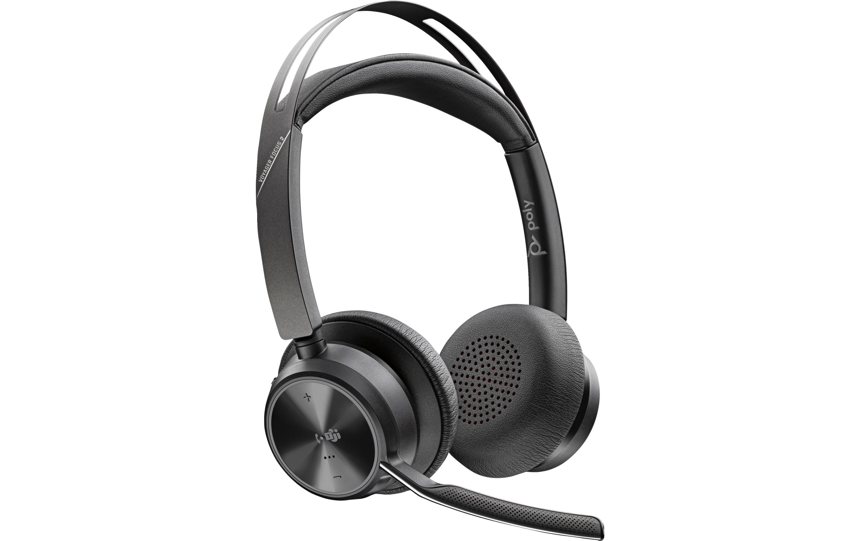 Headset Poly Voyager Focus 2 MS USB-C inkl. Ladestation<br>Stereo Bluetooth-Headset