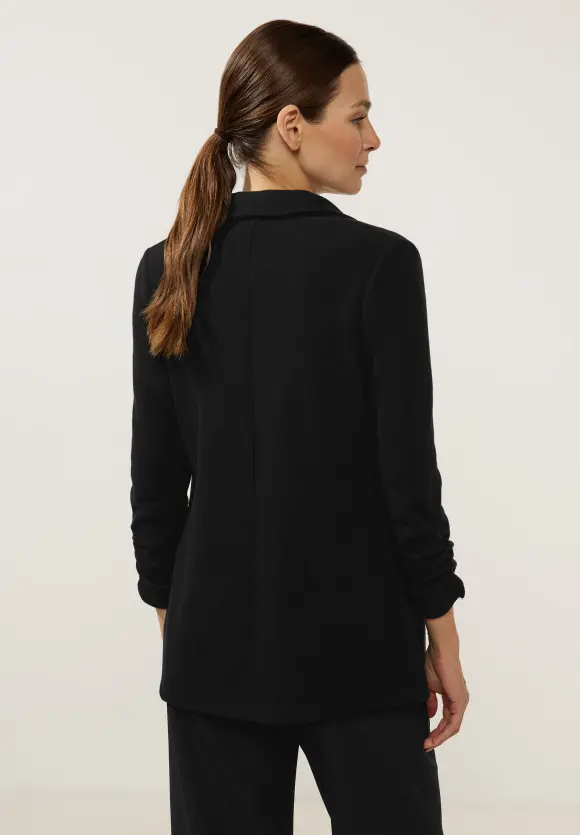 Longblazer mit Raffung - Black