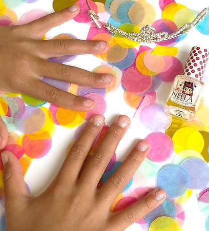 Miss Nella Nagellack - Klar m. Glitzer