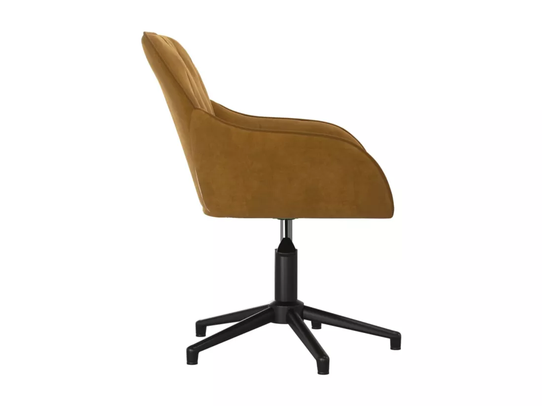 Chaise fauteuil siège pivotante marron 56 x 61.5 x 72 cm 02_0024148