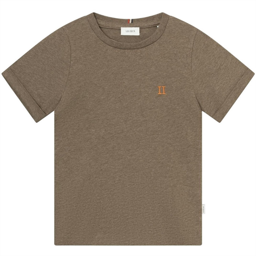 Walnut Melange/Orange Nørregaard T-Shirt